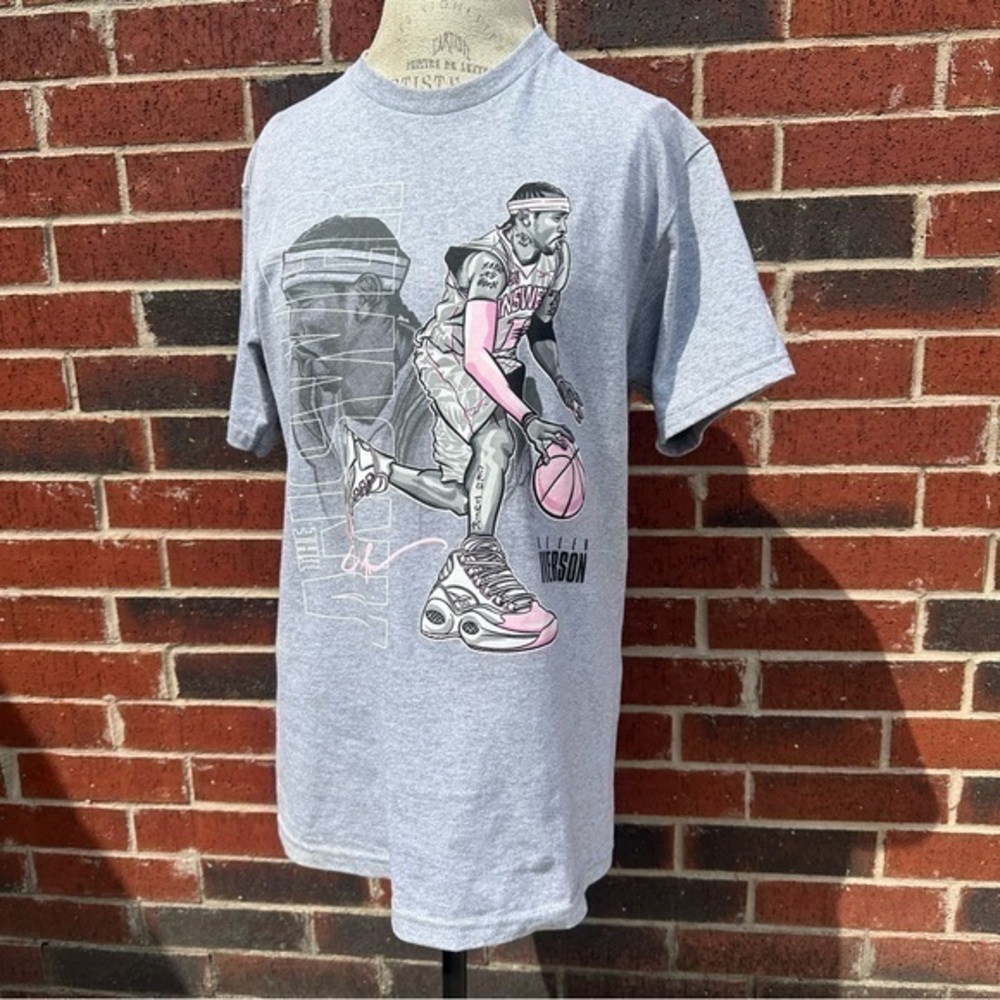 Reebok Gray Allen Iverson T-Shirt HG